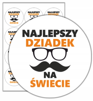 

Naklejki Dzień Dziadka (60mm, 12 szt.)