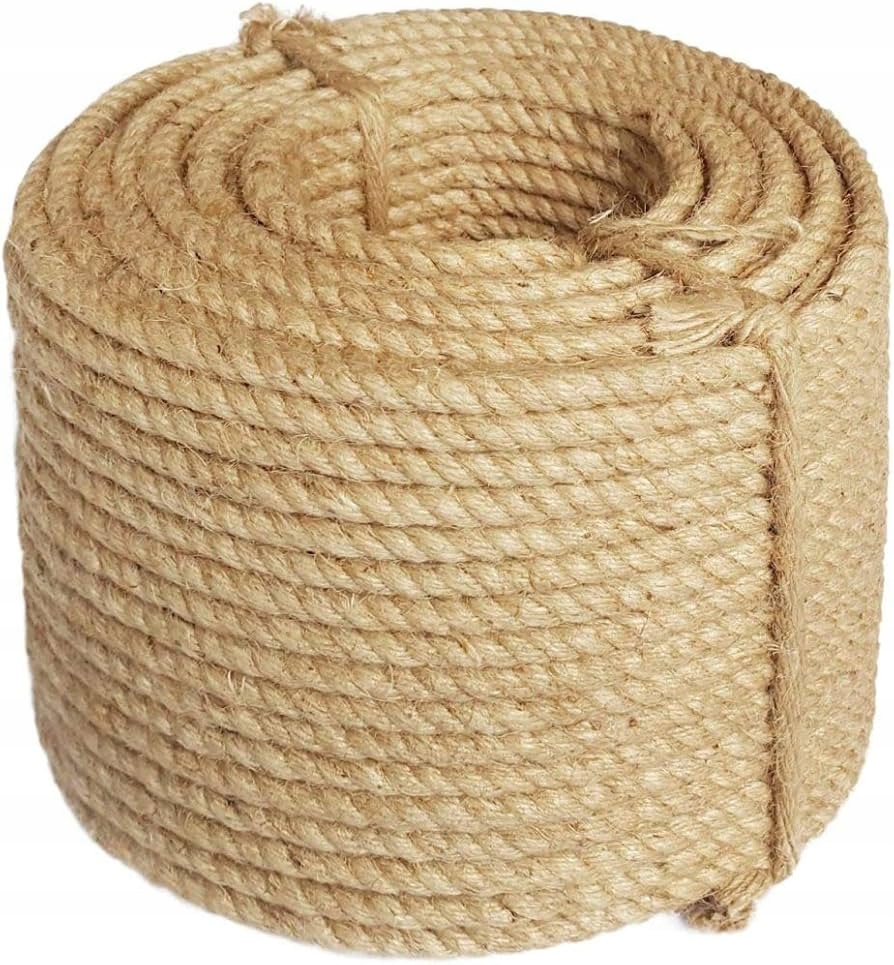 Jutové lano 20 mm x 50 m. Dekorativní, odolné, pro dům i zahradu!