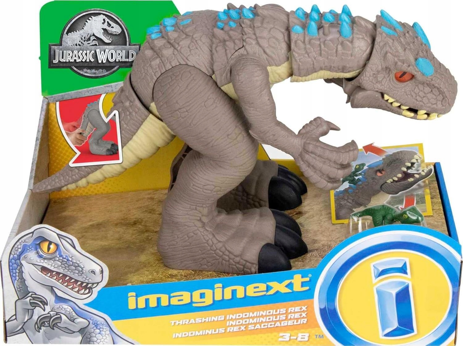 Fisher-price Jurassic World Imaginext Indominus Rex Dinozaur GMR16 Figurka