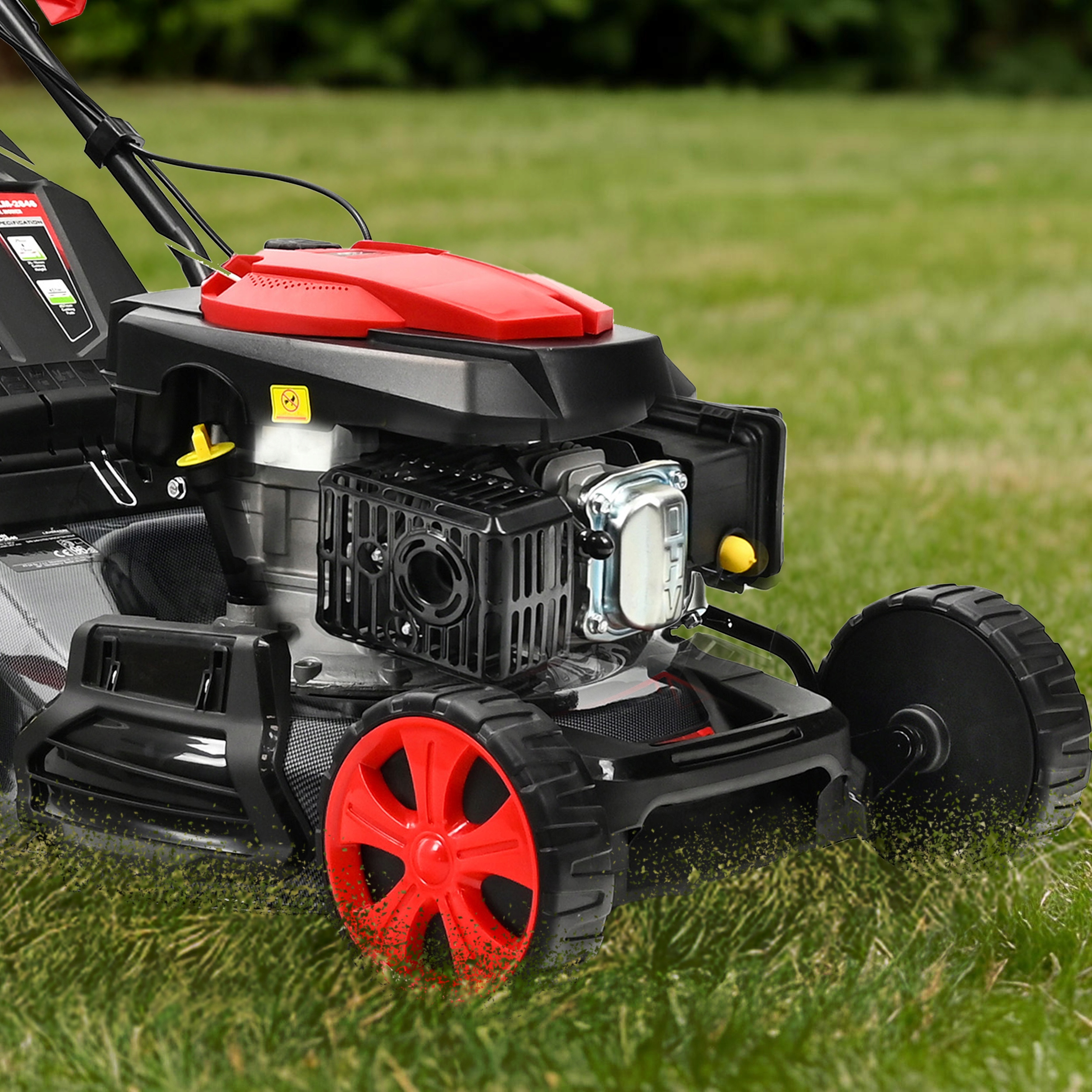 KOSIARKA SPALINOWA Z NAPĘDEM MOCNA SILNIK 196CC NAPĘD 53CM MULCZOWANIE OLEJ Marka Lehmann