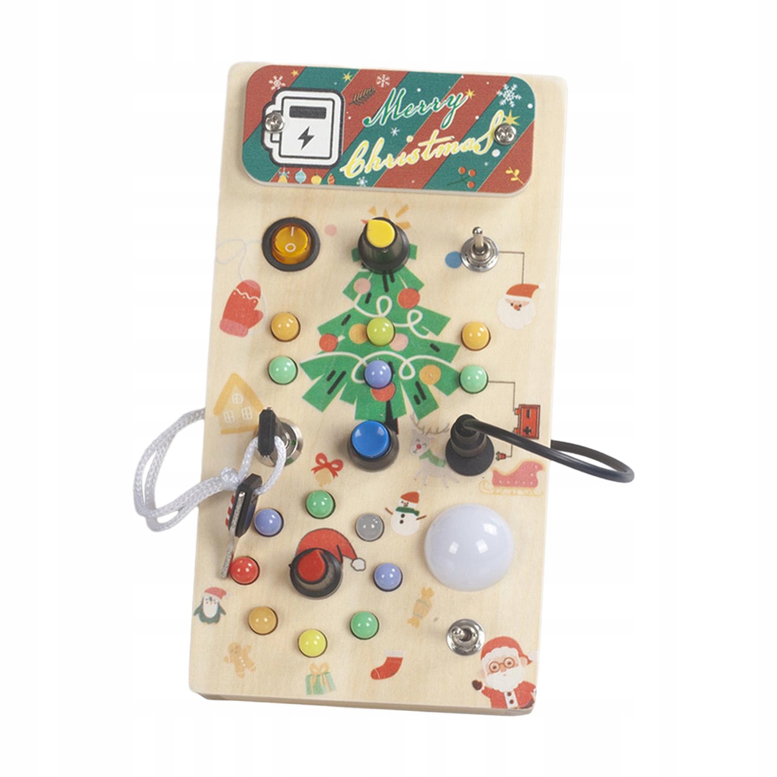 LED Montessori Busy Board Zabawki podróżne Zabawka dla dzieci Aktywność