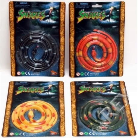 

Wąż Żmija Kobra Gumowy Zestaw 4 Sztuk 4W