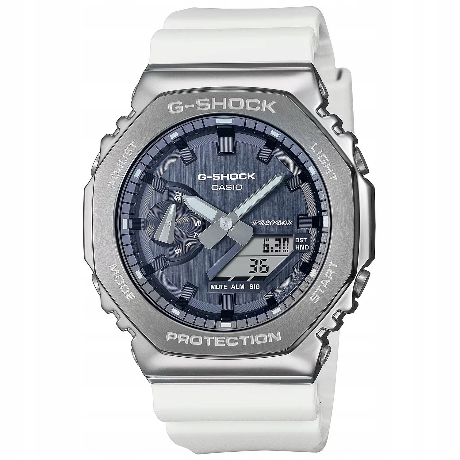 Casio G-Shock GM-2100WS-7AER 200 m Bílý