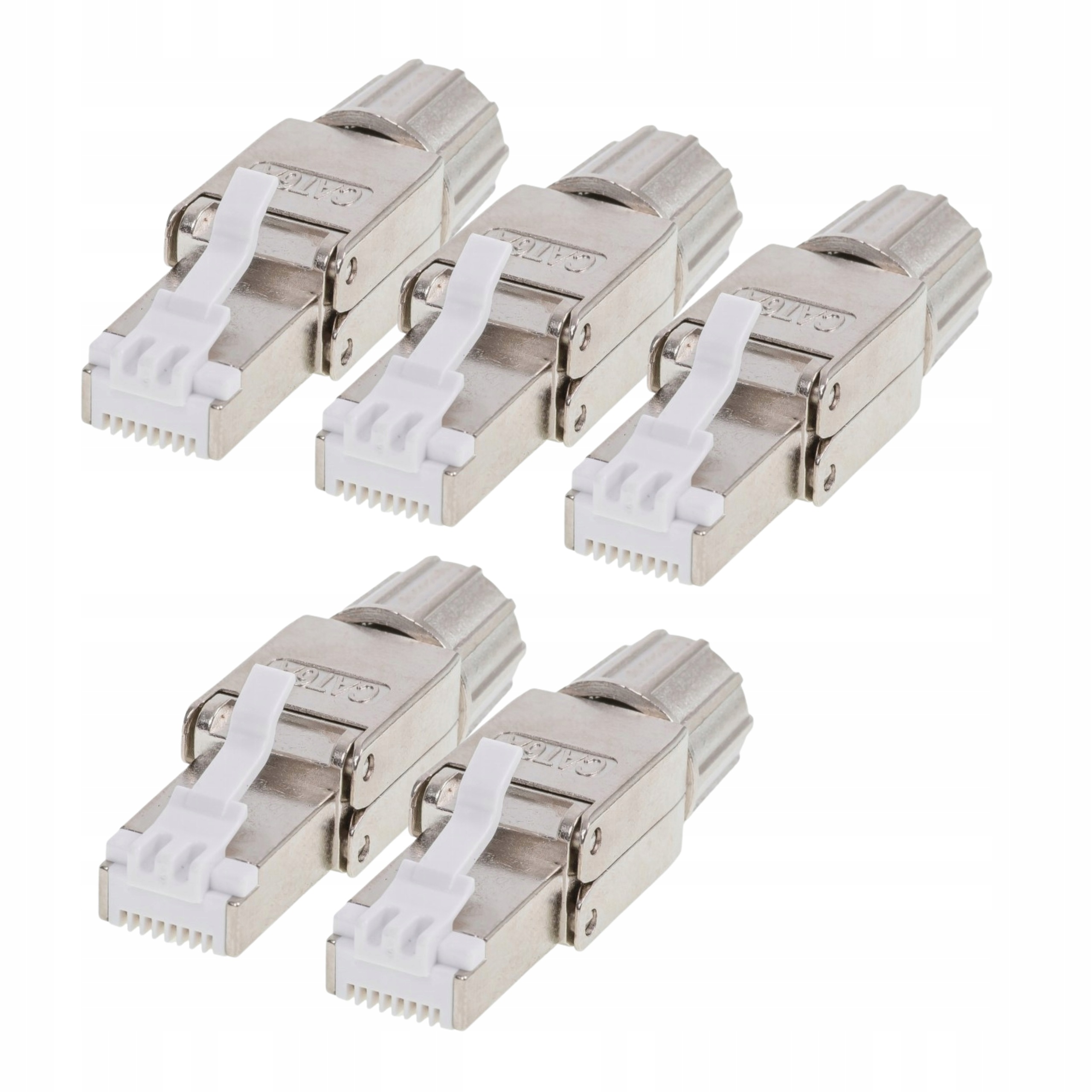 5x Wtyk RJ45 Ftp Stp kat. 6A, Netrack, beznarzędziowy
