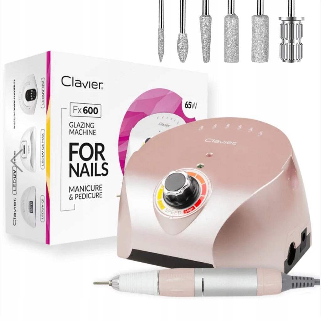Frezarka Do Paznokci Profesjonalna 65W Hybryda Żel Manicure Pedicure Fx 600