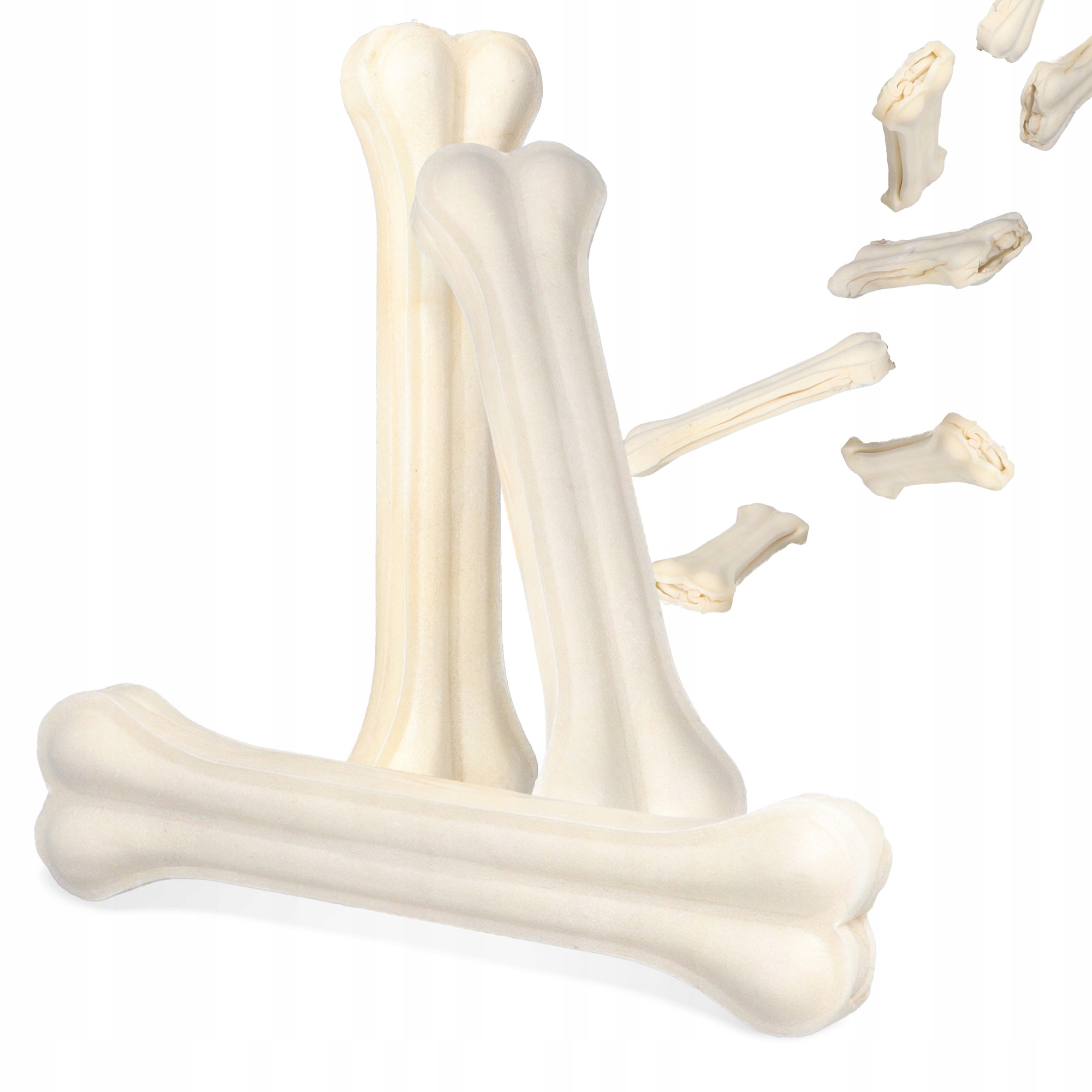 Levně 3x Kost Psa Lisovaná Přírodní 26,5cm Kousátko Pochoutky Pamlsek Žvýkání Vol Xq