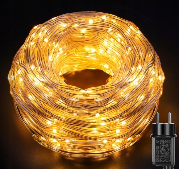 Světelný řetěz venkovní, 50 m, 2000 Led diod