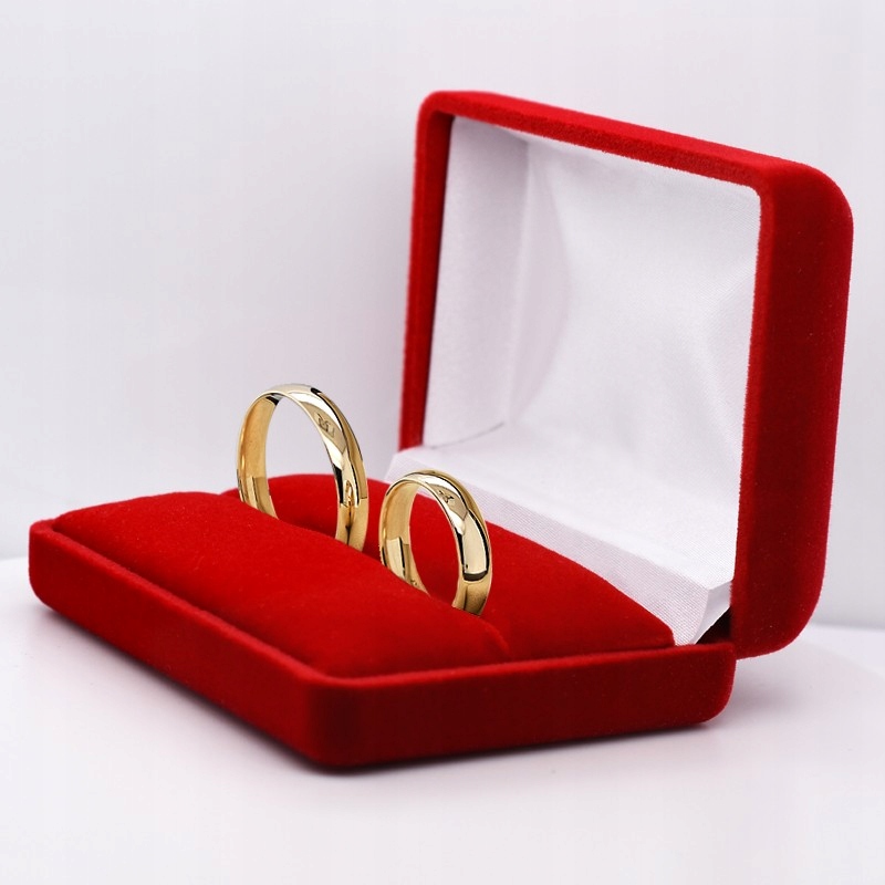 ZŁOTE OBRĄCZKI Klasyczne 4mm Wypukłe Soczewka #24/3,1g złoto pr. 585, 1szt. Rozmiar/Średnica wew. (mm) 24/20,33