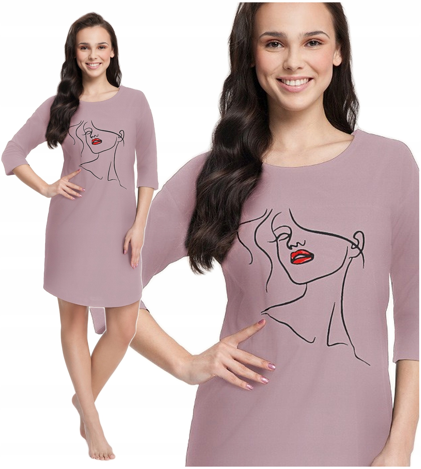 

Luna koszula nocna 71 cappuccino bawełna XL