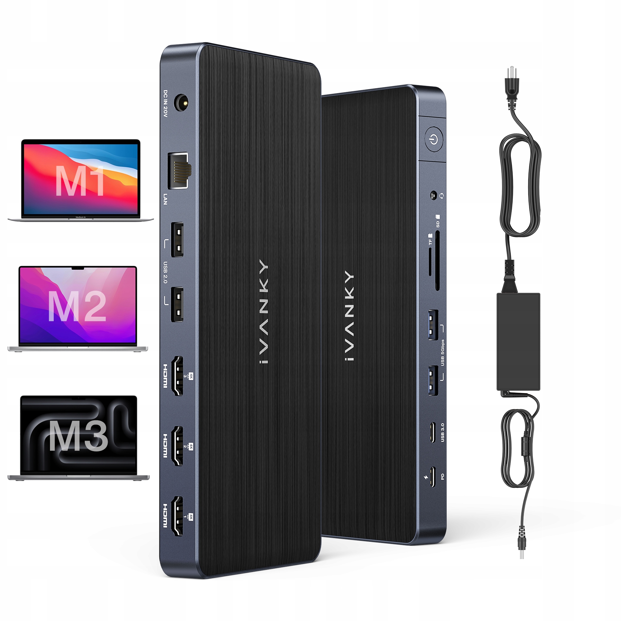 12-v-1 Hdmi dokovacia stanica Ivanky Pro pre MacBook