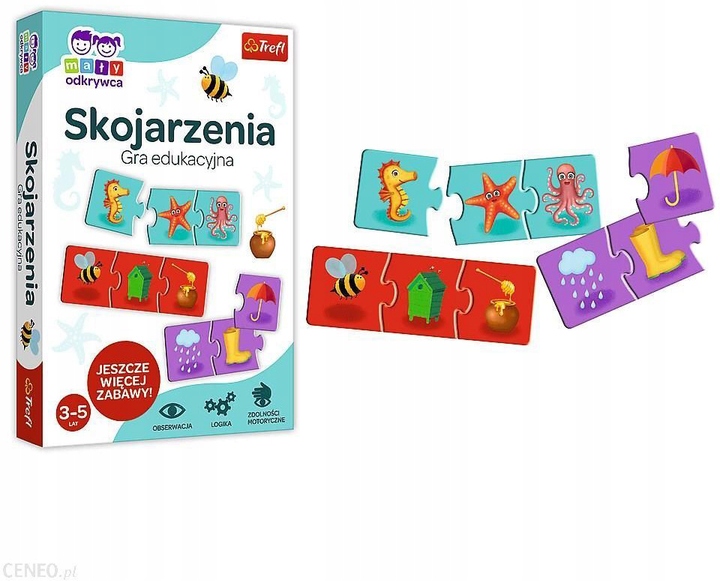 Skojarzenia Trefl Zabawka Logiczna Gry Edukacyjne Planszówki dla Dzieci