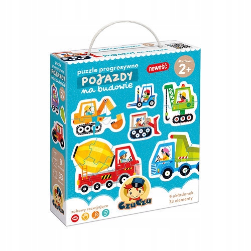 

Puzzle Progresywne 33 El Pojazdy budowy Czuczu 2+