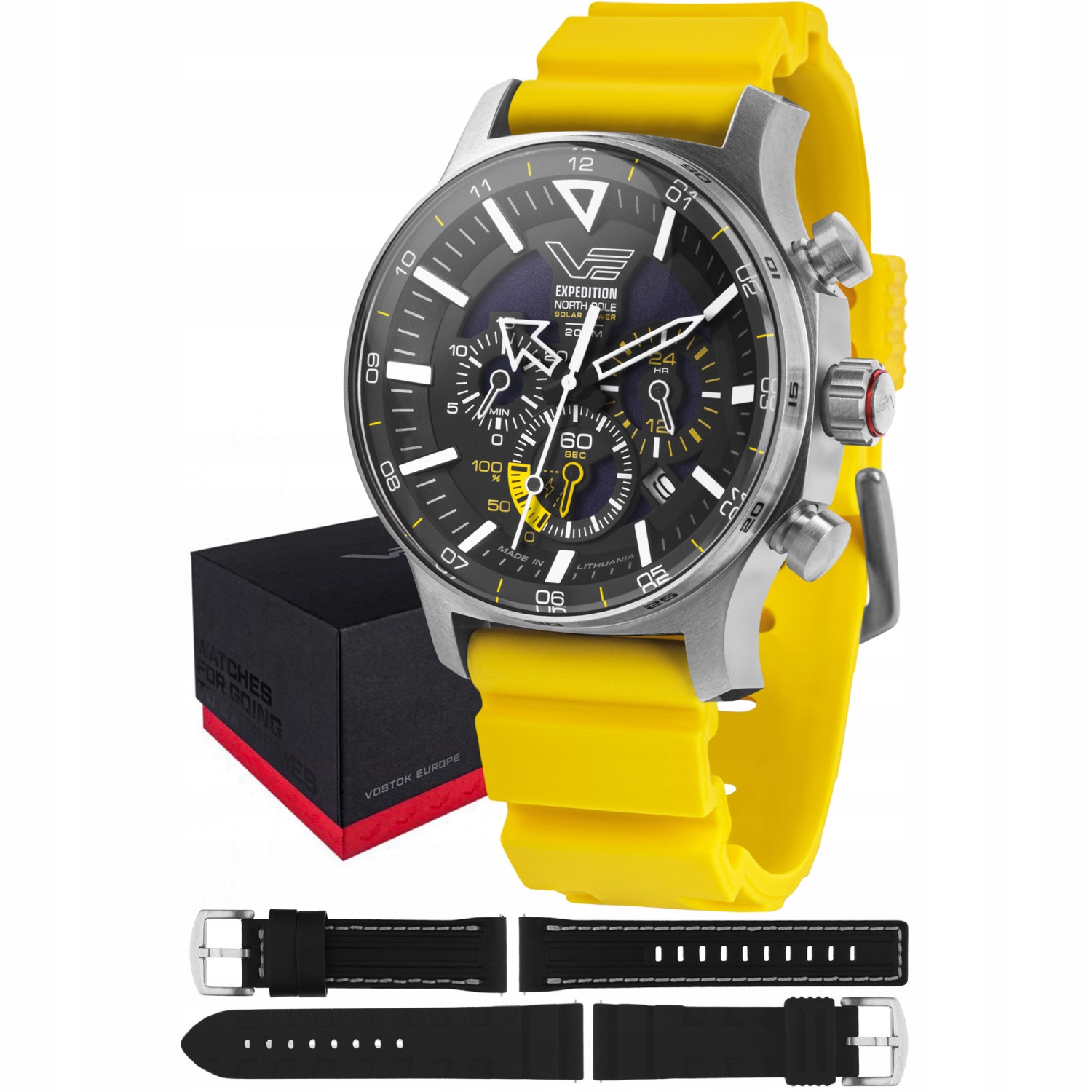 Pánské Hodinky Vostok Europe VR42-595A732SY žlutý pásek