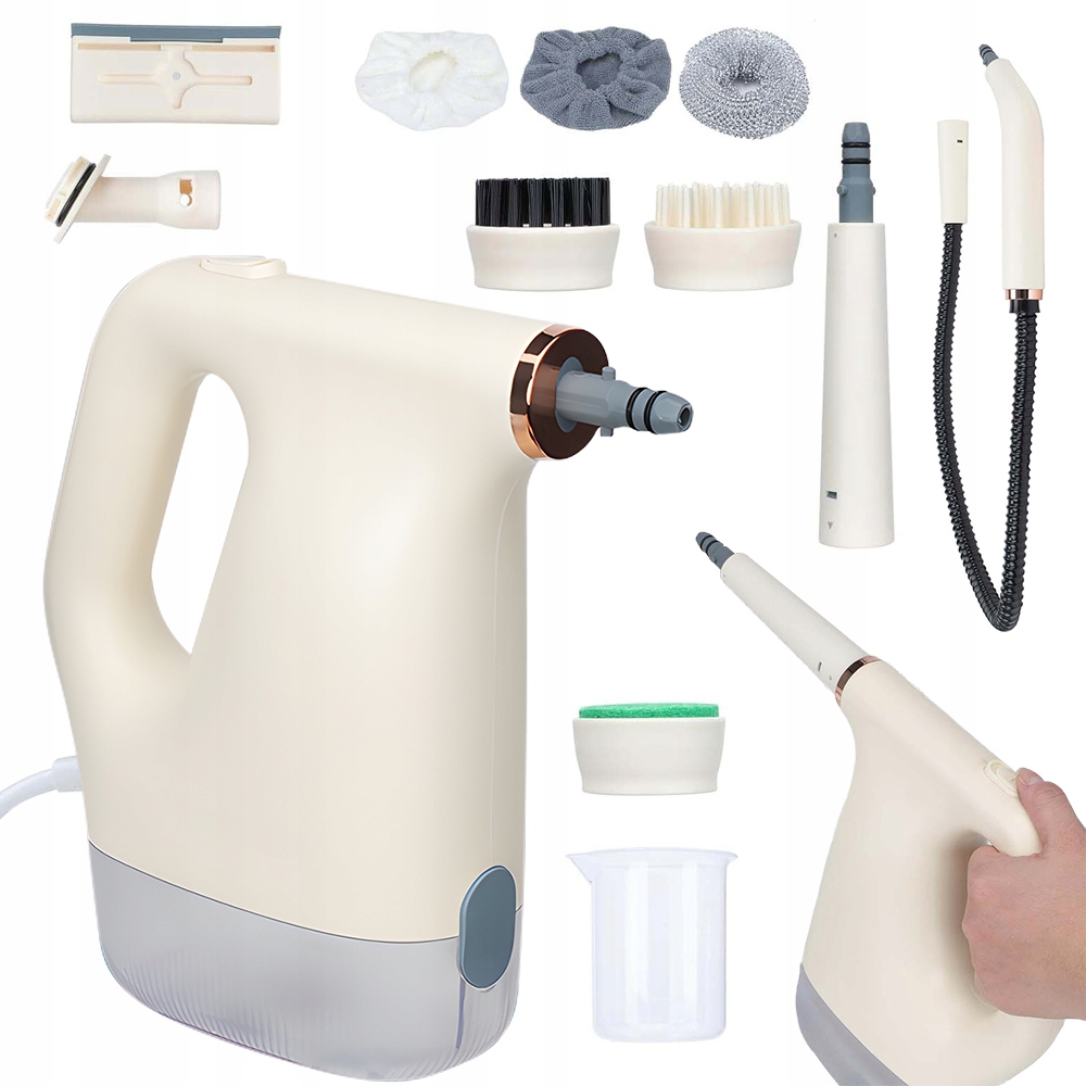 Parní Čistič 1200 W Nádržka 450 ML Ergonomický Design Sada 12V1