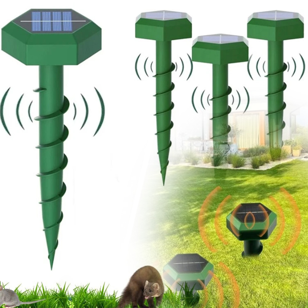 Silný Odpuzovač Krtků Norníky Myší Kuny Solární Hlodavci
