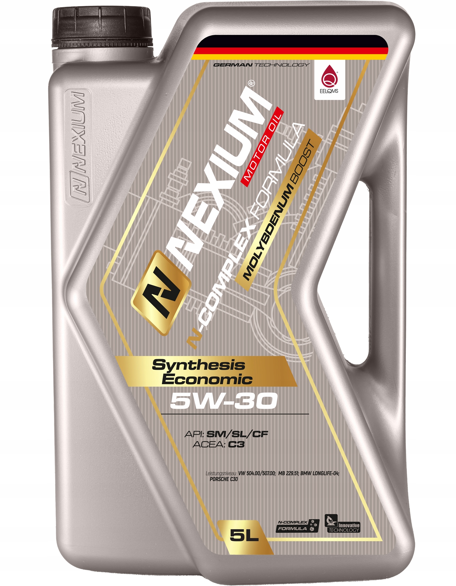 Olej Silnikowy Nexium 5W30 Economic C3 504/507 5L Molibden