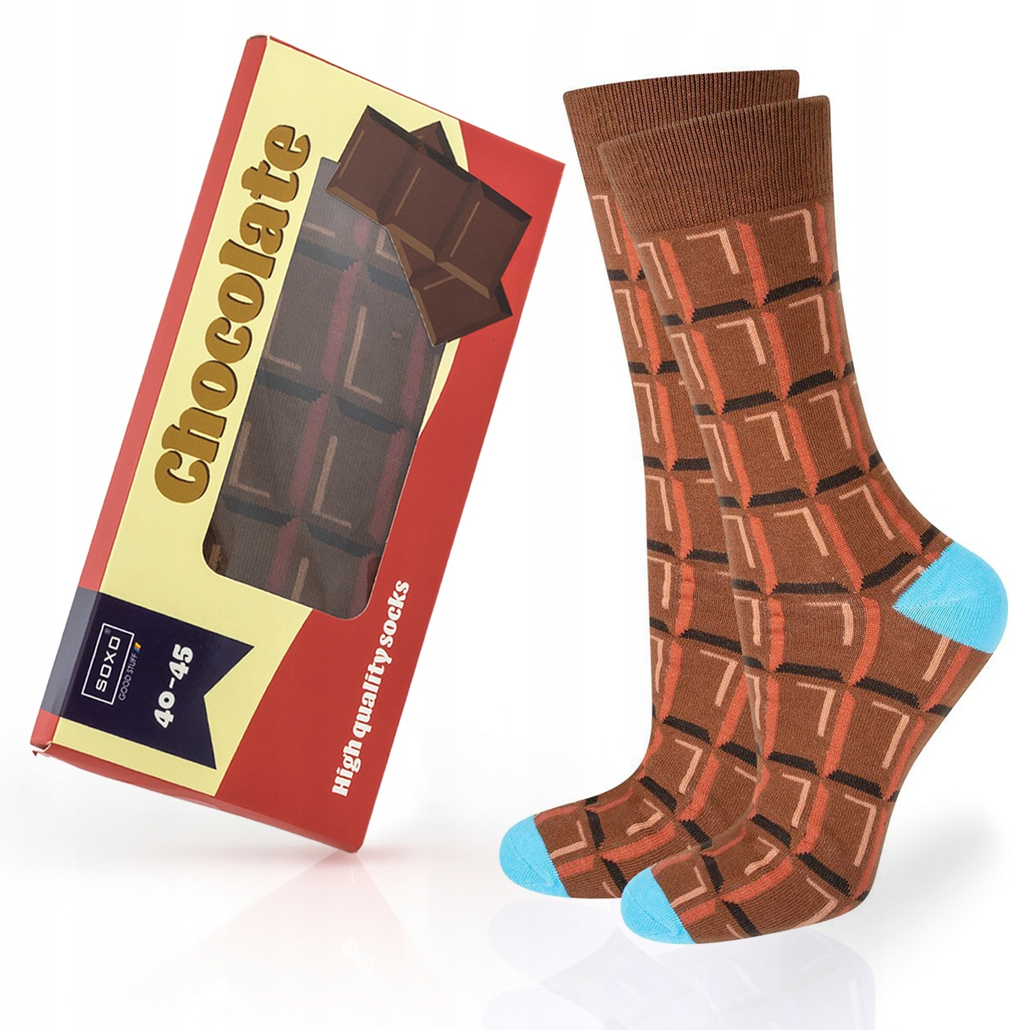 

Śmieszne skarpetki Czekolada soxo męskie 40-45