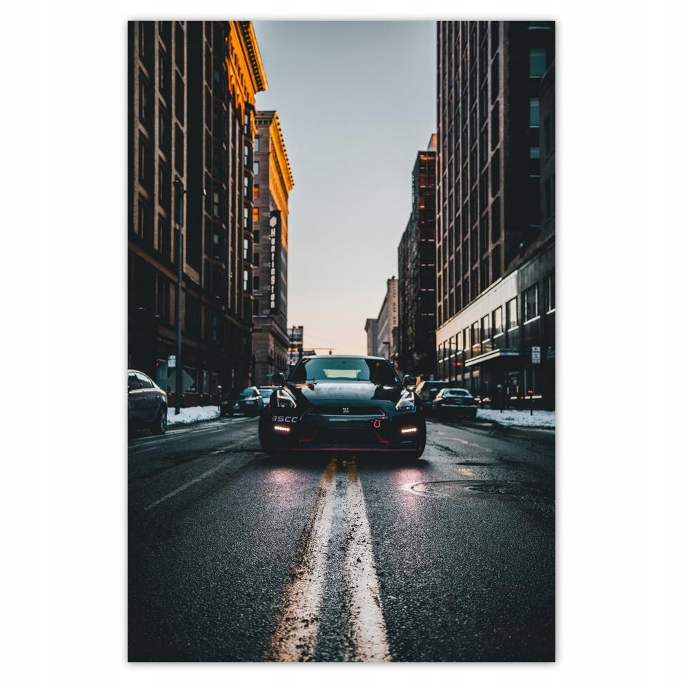 

Plakat 62x93 Czarny Nissan Gtr