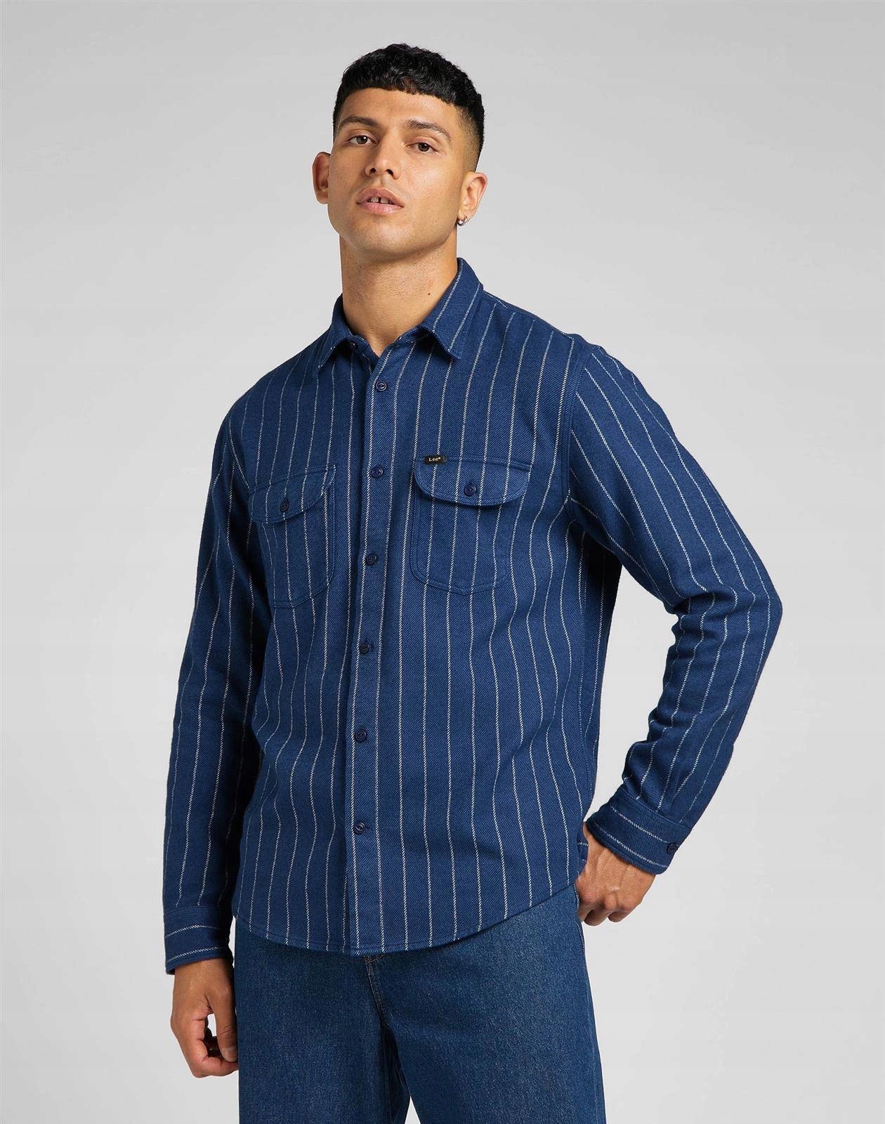 Pánská košile Lee Worker Shirt Marine L68HDV54 XL