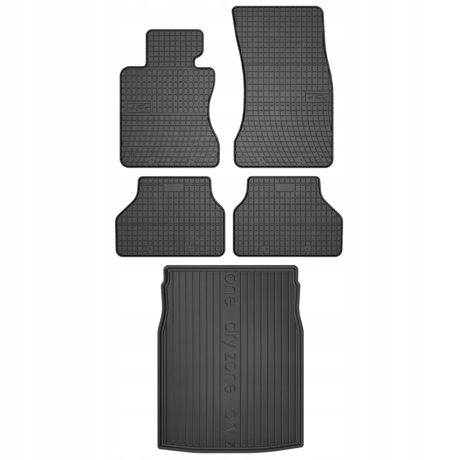 Gumové rohože rohož batožinového priestoru Bmw radu 5 E60 Sedan 03-10