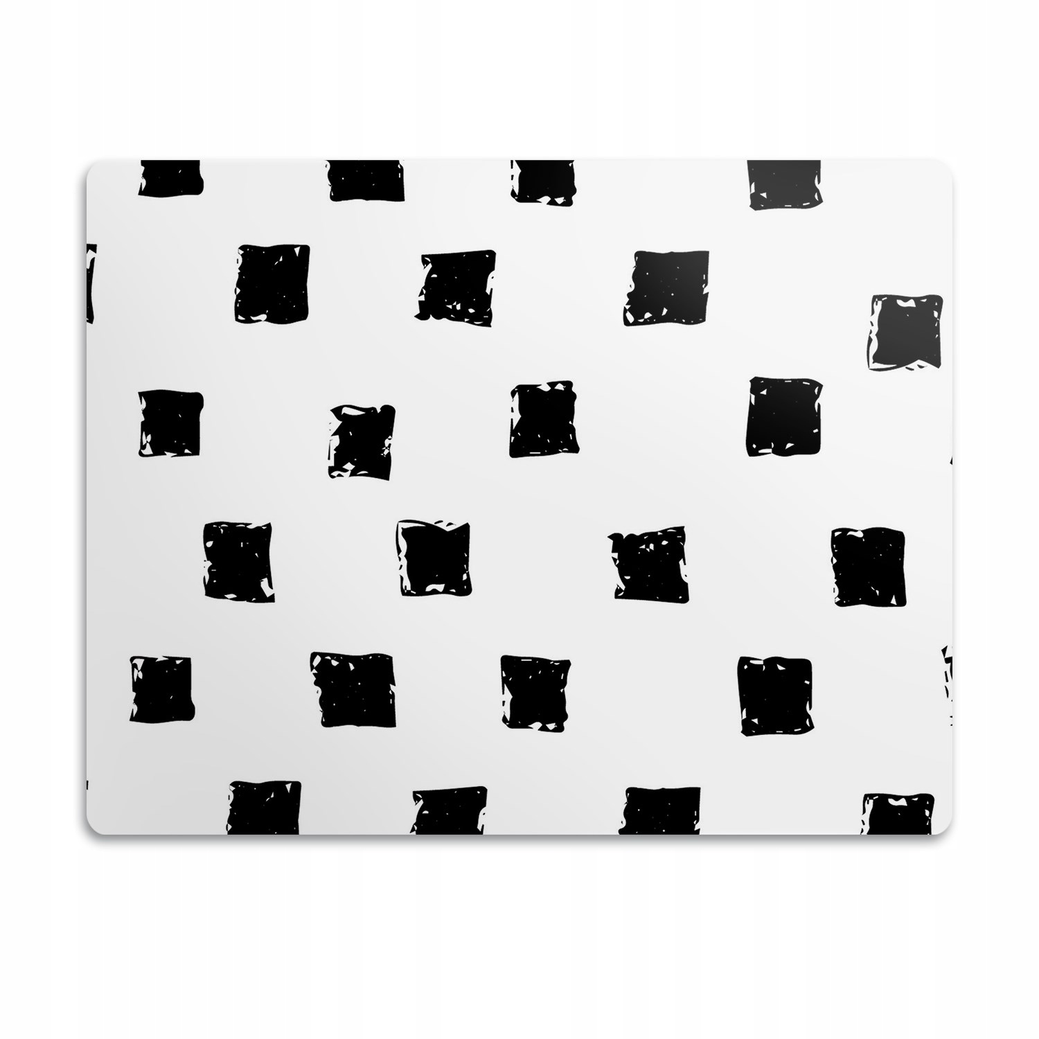 Levně Ochranná podložka pod záchod Čtverce bílé pozadí 60x40