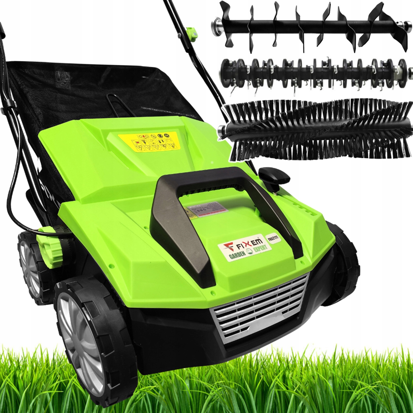 Aerator Wertykulator Kultywator Elektryczny Do Trawy 2500W Szczotka 3w1