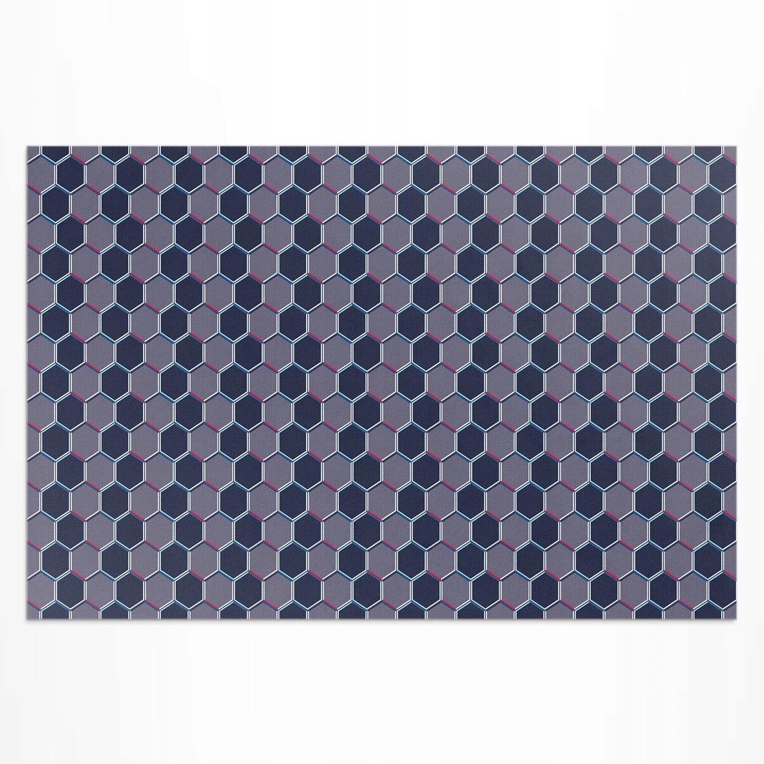 Terasový vinylový koberec Vodotesný Hexagony 3D jemná mozaika 120 x 180 cm
