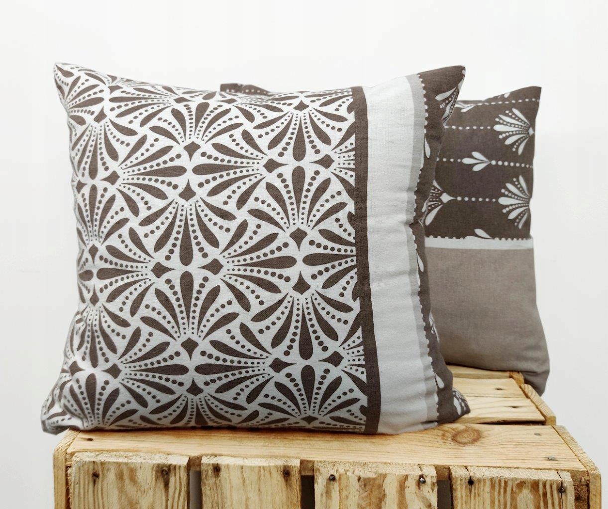 

Poszewka z flaneli 100% bawełna 40x40 stylowa beż