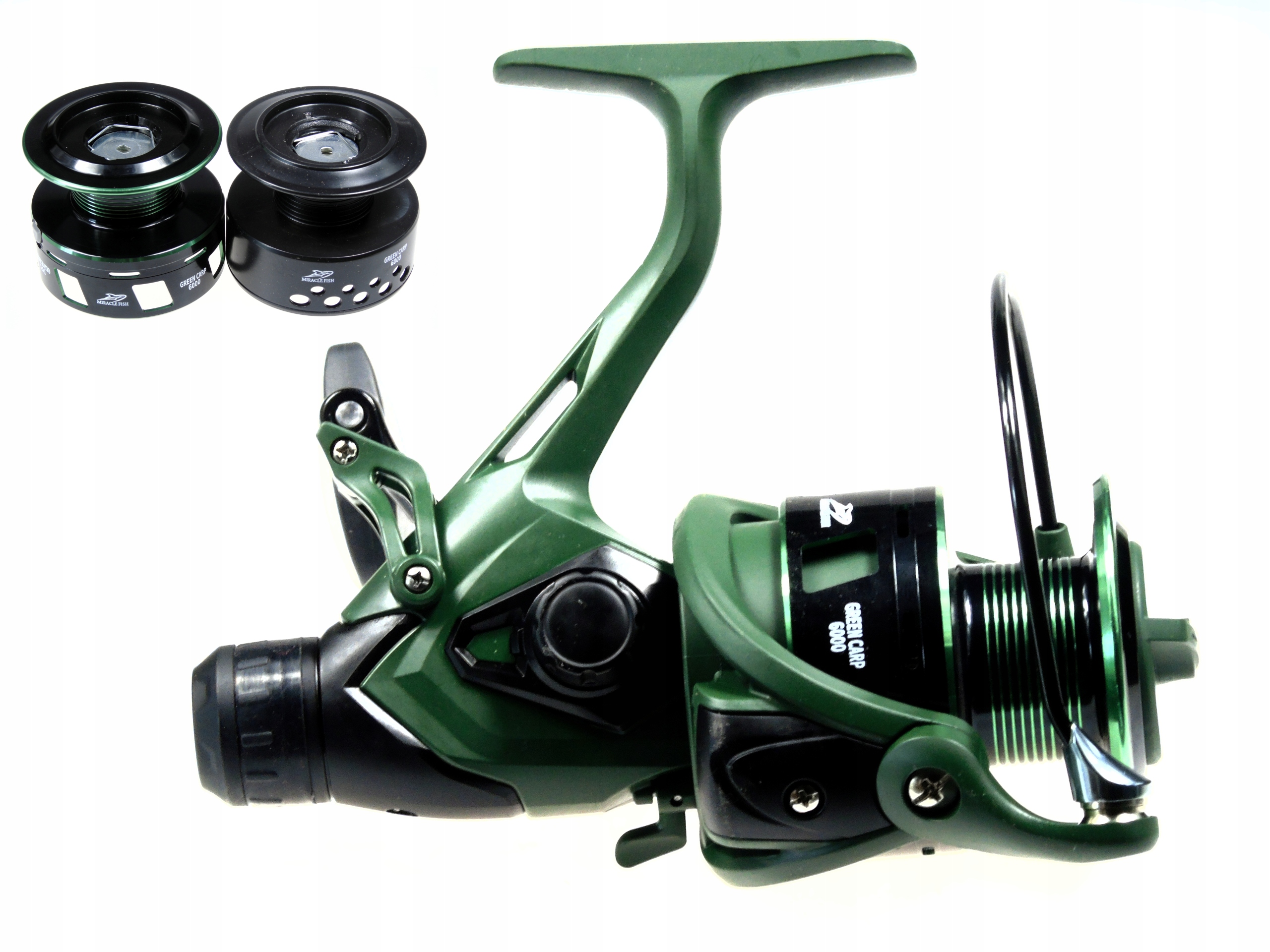 Kołowrotek G-carp 5000 Z Wolnym Biegiem 2X Szpula Plecionka Żyłka Wędkarski