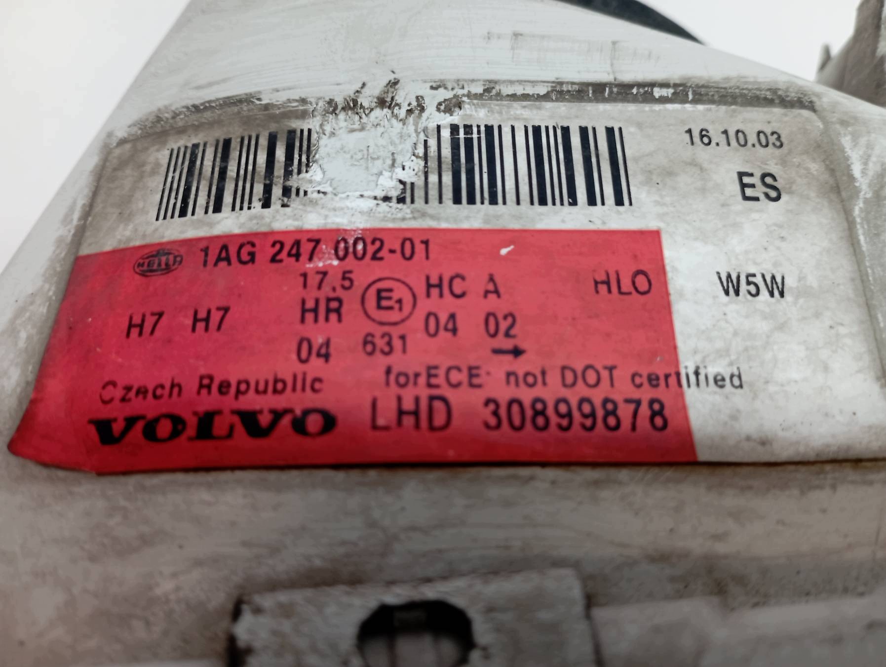 light front left EU LIFT 1AG247002 30899878 Volvo V40 and (1995-2004)