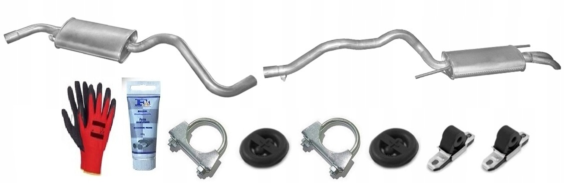 Vw Transporter T4 2.4 D 10V Syncro 57kW (1996-2003) Tlumič sada bonus