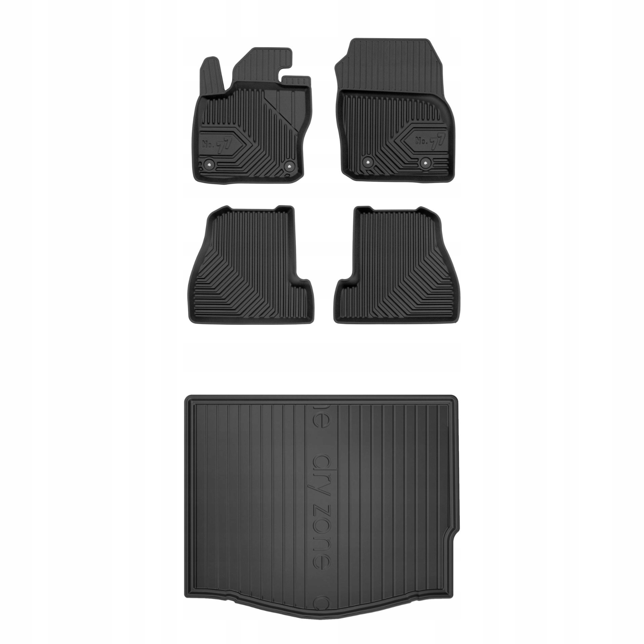 Sada gumových kobercov a rohoží pre Ford Focus III