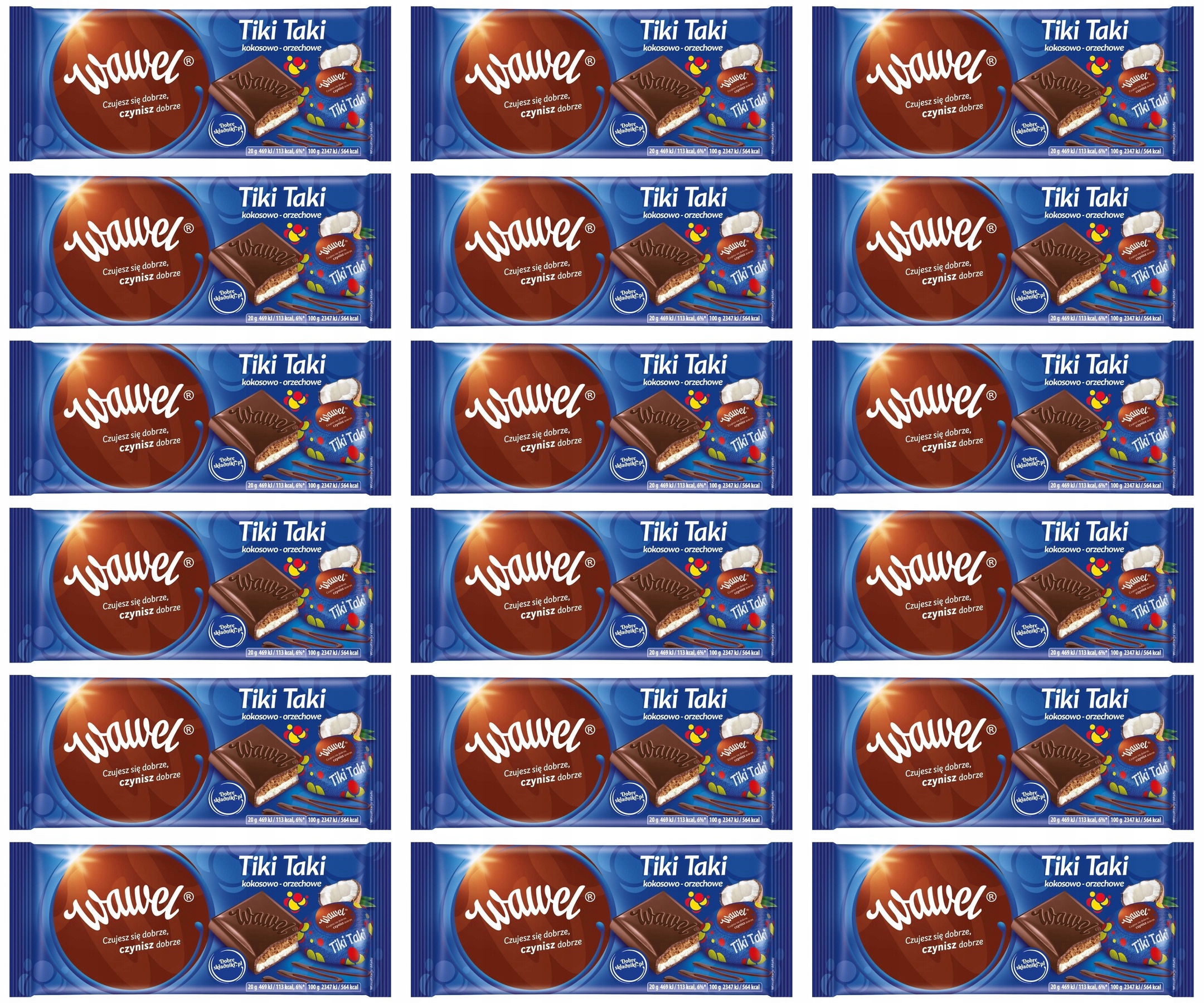 Levně 18x 100g Wawel Tiki Čokoláda Taki Karton
