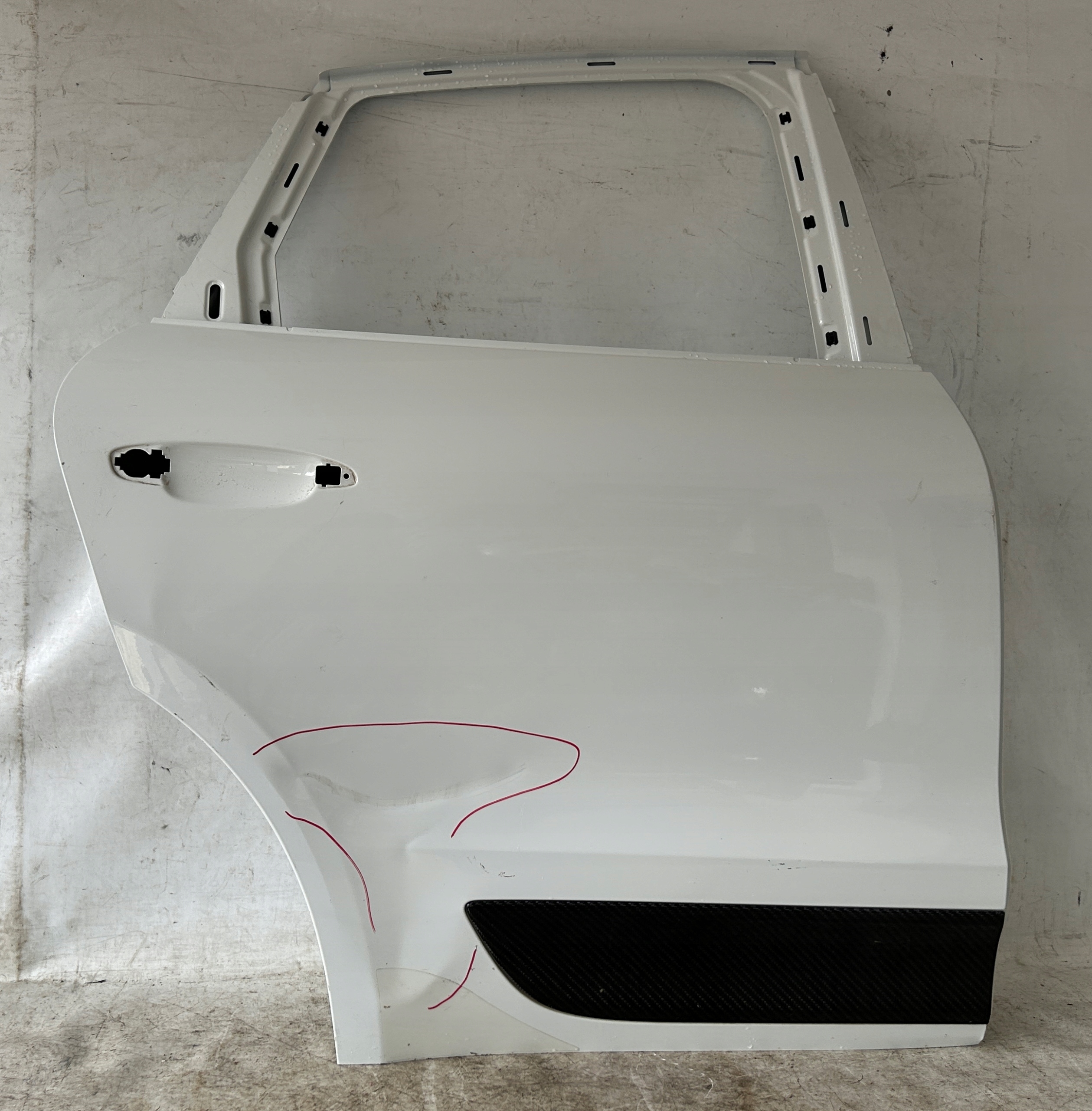 door right rear part PORSCHE MACAN 95B moulding CARBON
