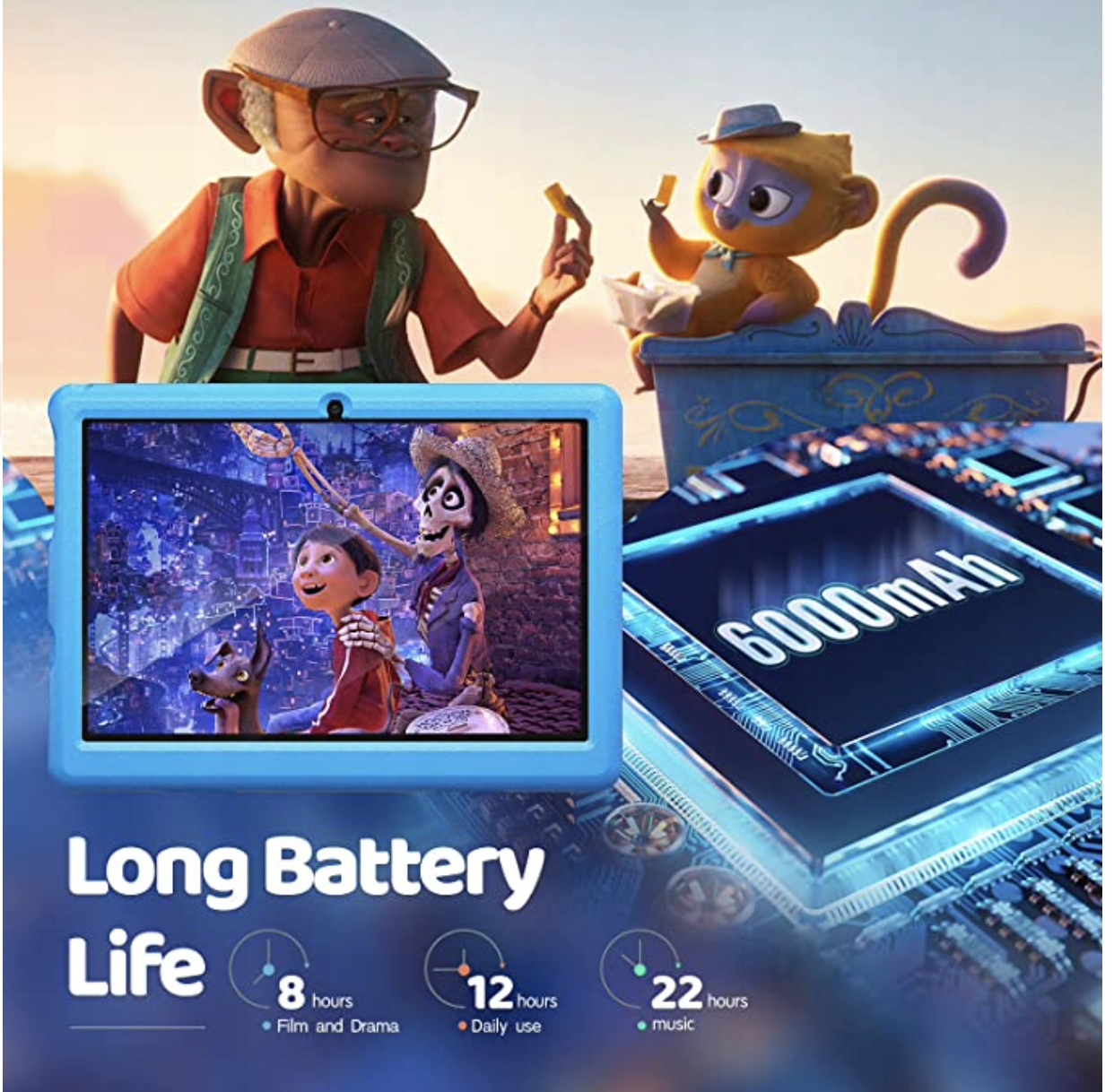 Tablet dla dzieci Android 2GB+ 32GB, WiFi, Bluetoo Materiał inny