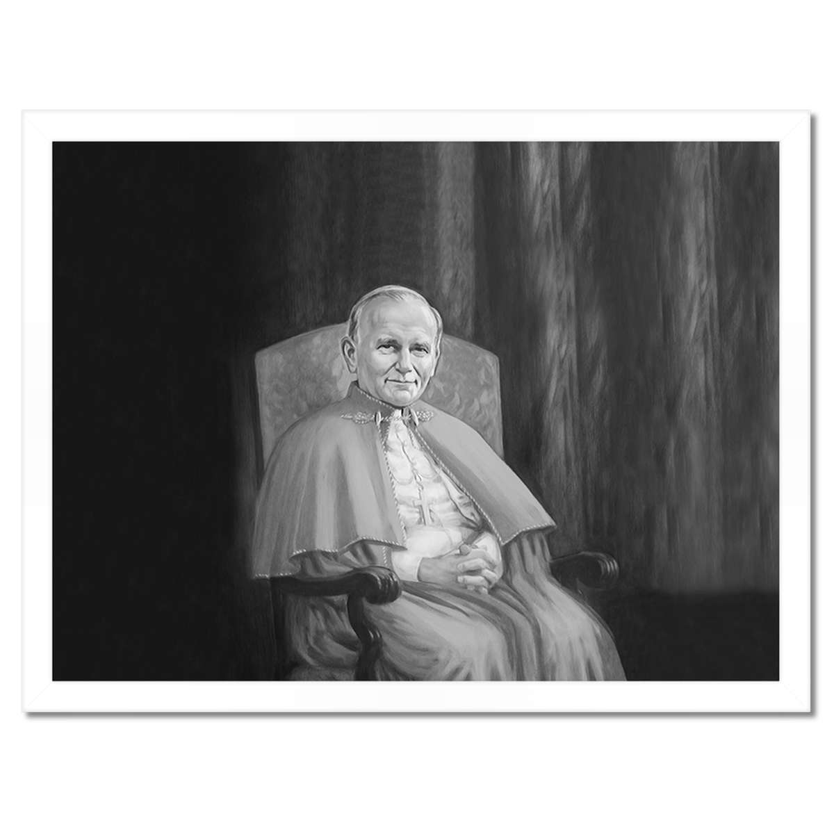 Plakáty v rámu 40x30 Papež Jan Pavel Druhý 2