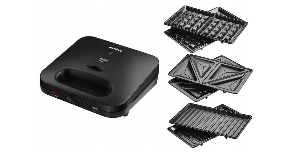

Opiekacz Gofrownica Grill Panini 3W1 Amica SMK4011