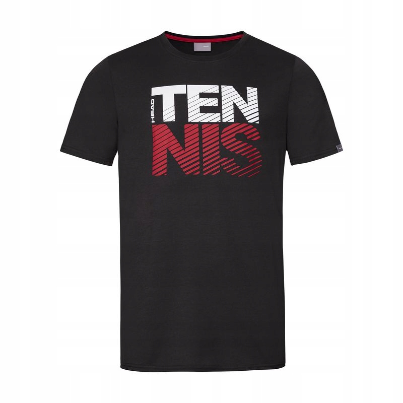 Koszulka tenisowa męska Head Club Chris T-shirt Czarna XL
