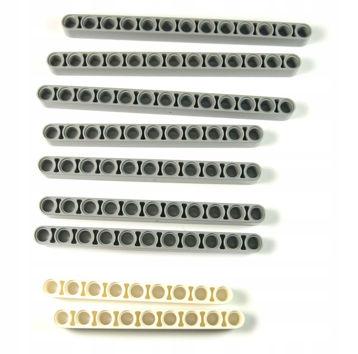 

Belki Proste Szare Białe 9szt. Lego Technic