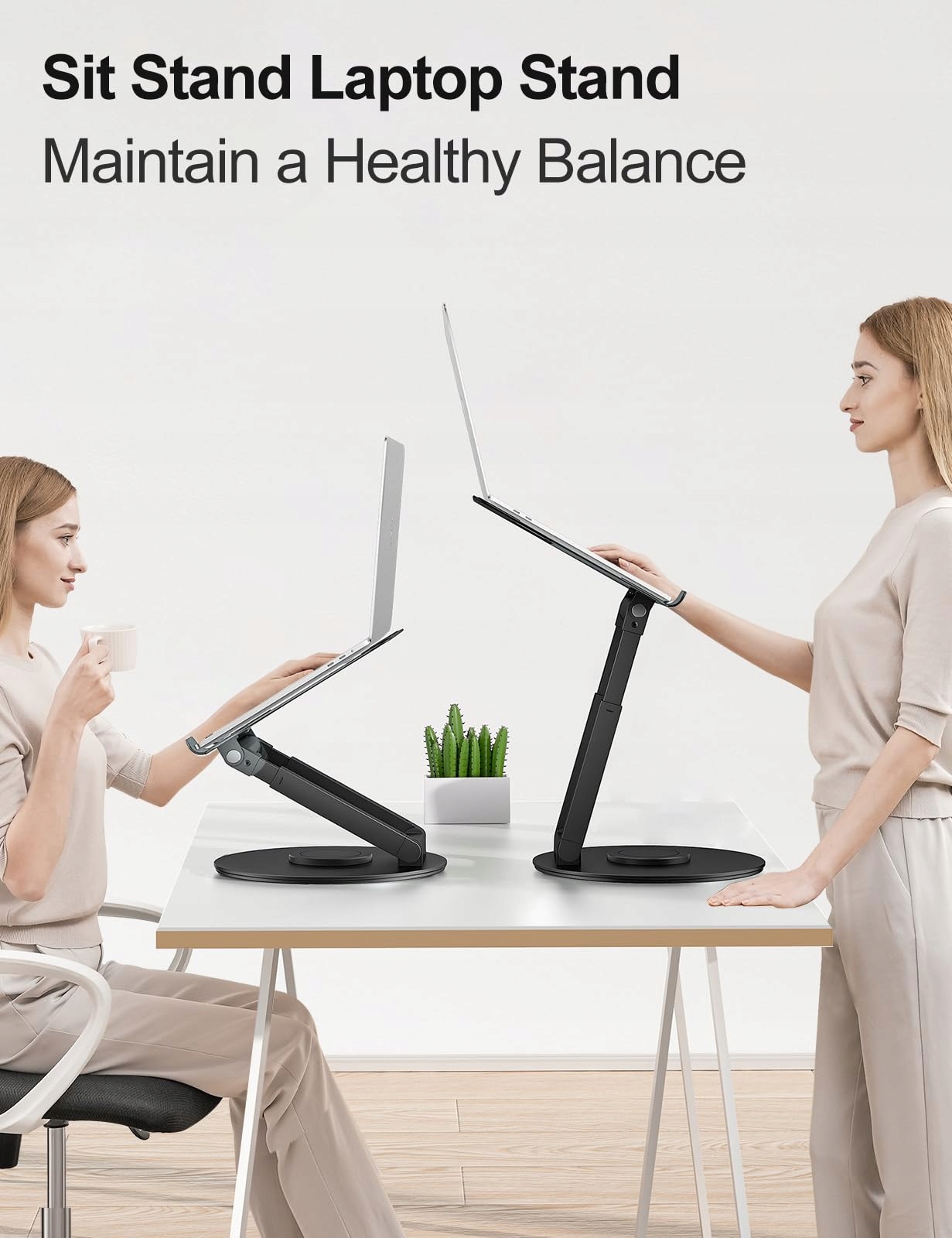 STÄNDER Laptop Podstawka Regulowana Ergonomiczna Do Laptopów 10–17 Cali — miniatura 3