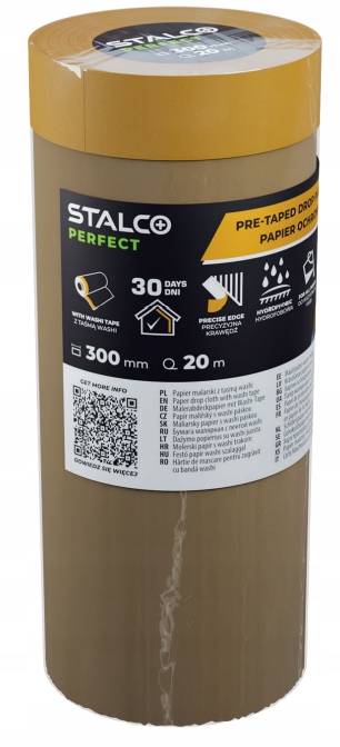 PAPIER MALARSKI OCHRONNY Z TAŚMĄ WASHI 900mm x 20m STALCO