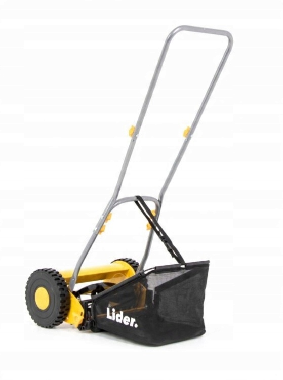 LIDER KOSIARKA RĘCZNA BĘBNOWA TKR300 MECHANICZNA WRZECIONOWA PCHANA 30cm Regulacja wysokości koszenia z regulacją