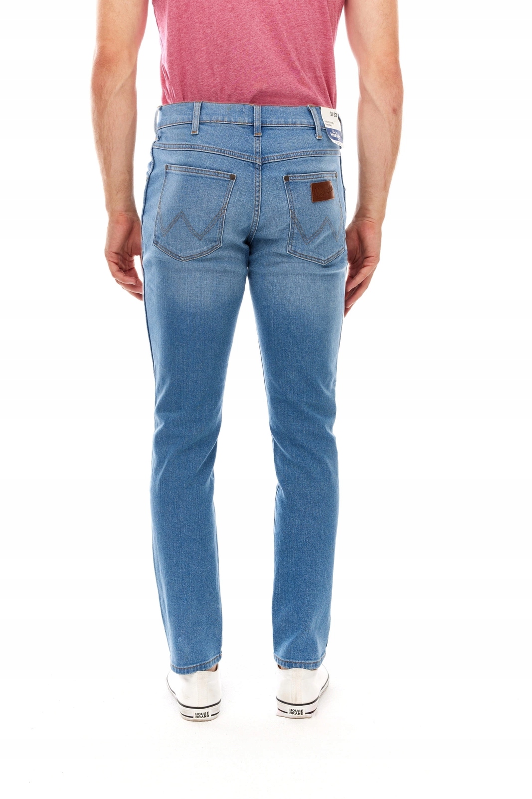 Męskie spodnie jeansowe zwężane Wrangler Larston Halt 112347425 31/32