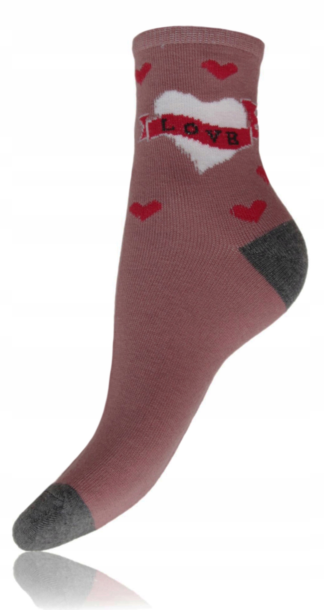 5 x BAWEŁNIANE skarpety SKARPETKI Love na Walentynki SERCE 35-38 Kolekcja CAŁOROCZNE