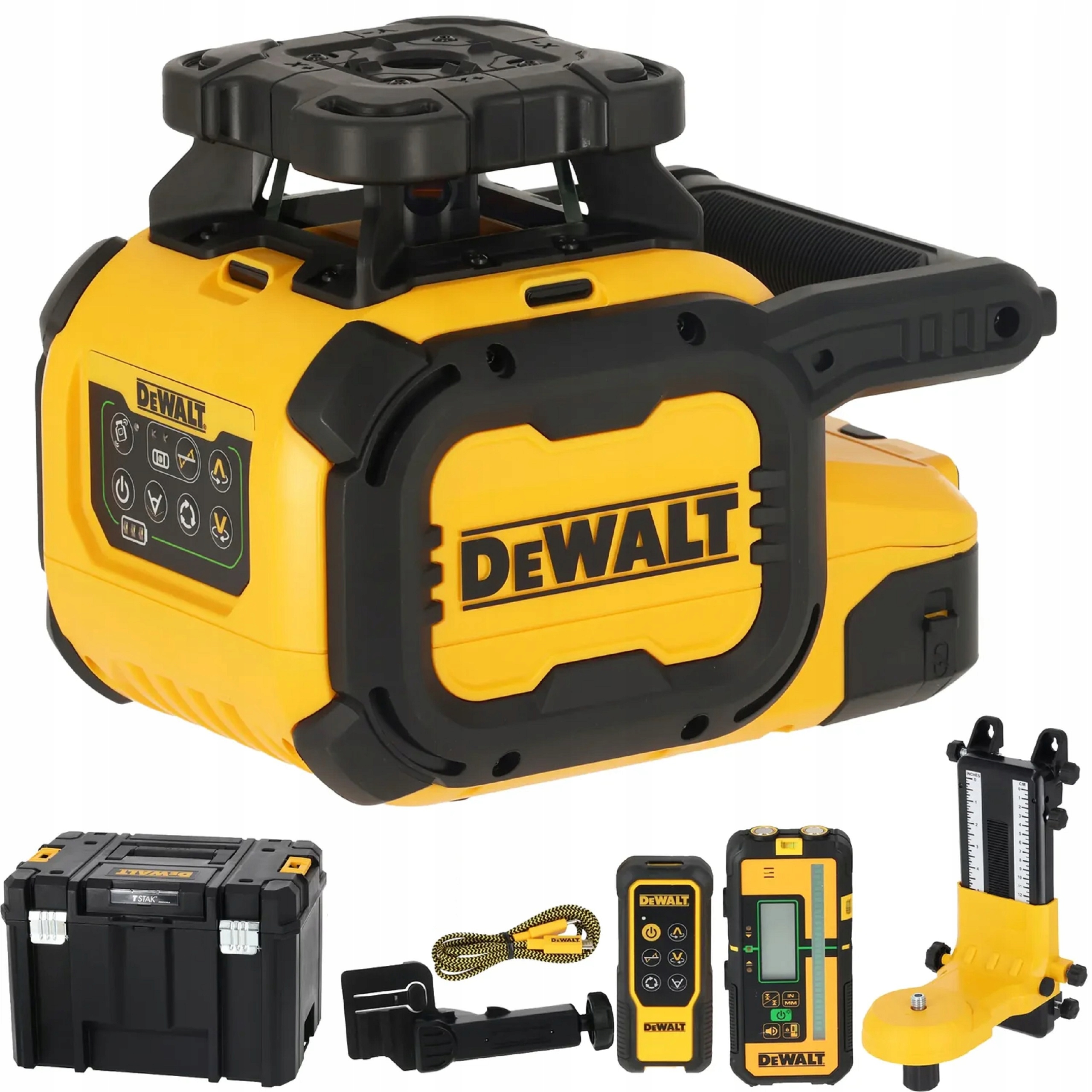 Laser Rotacyjny DeWALT DCLE15221G Zielony 600m Detektor Walizka Usb IP66