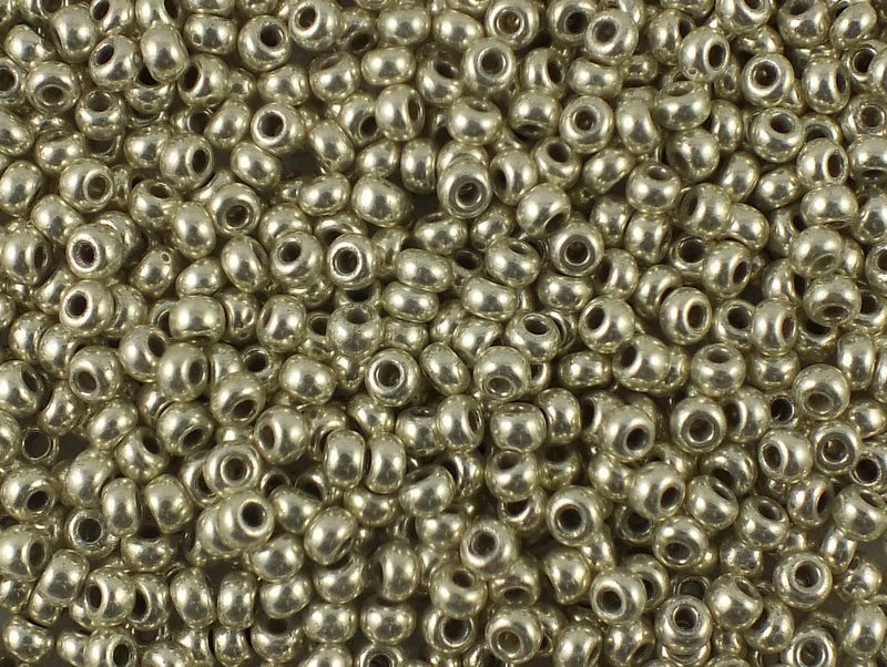Preciosa Rocaille 8o-Aluminium Silver 50 g