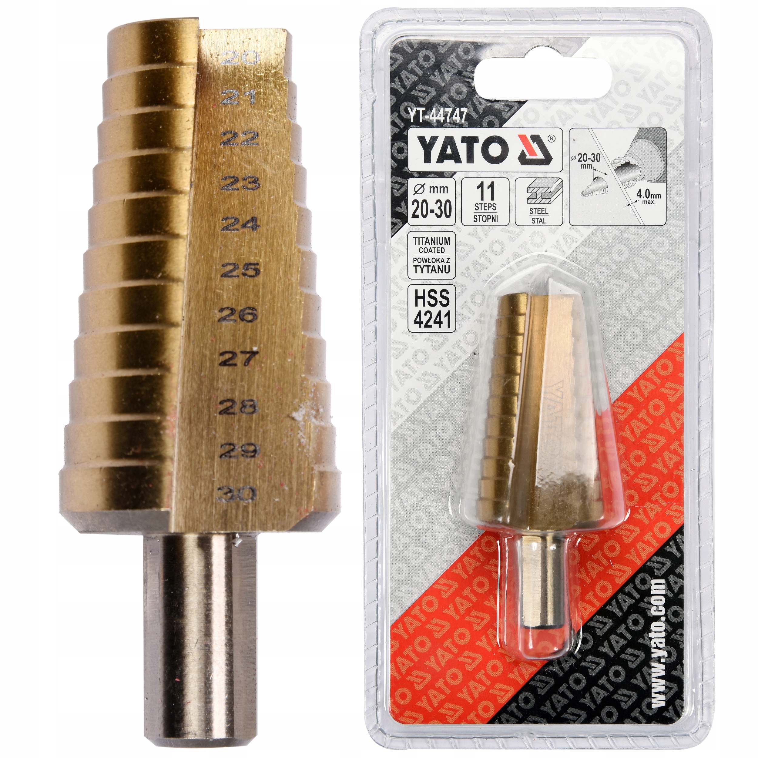 

Yato Wiertło Stopniowe Hss Stożkowe 20 30 mm