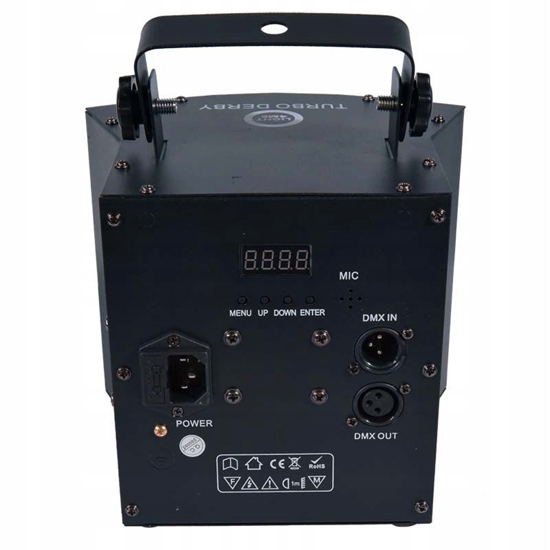 Reflektor laser LIGHT4ME TURBO DERBY + laser + UV + strobo + pilot Model Turbo Derby