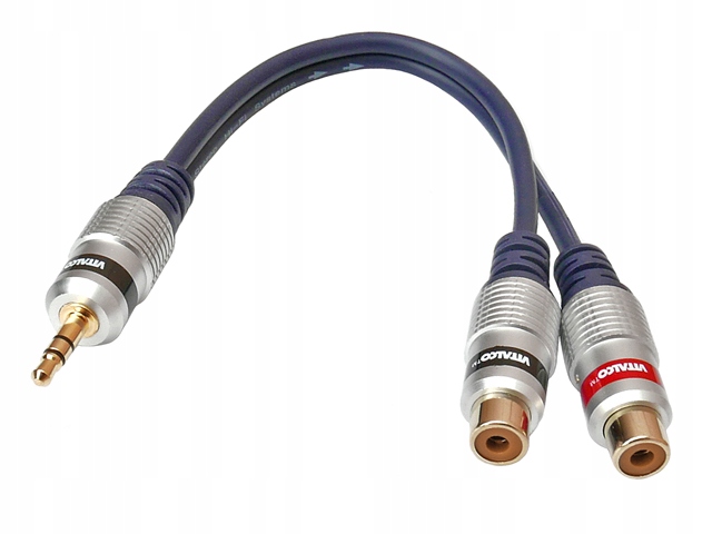 

Adapter Audio Jack 3.5/3P/wt-2xRCA/gn Vitalco 0.2m