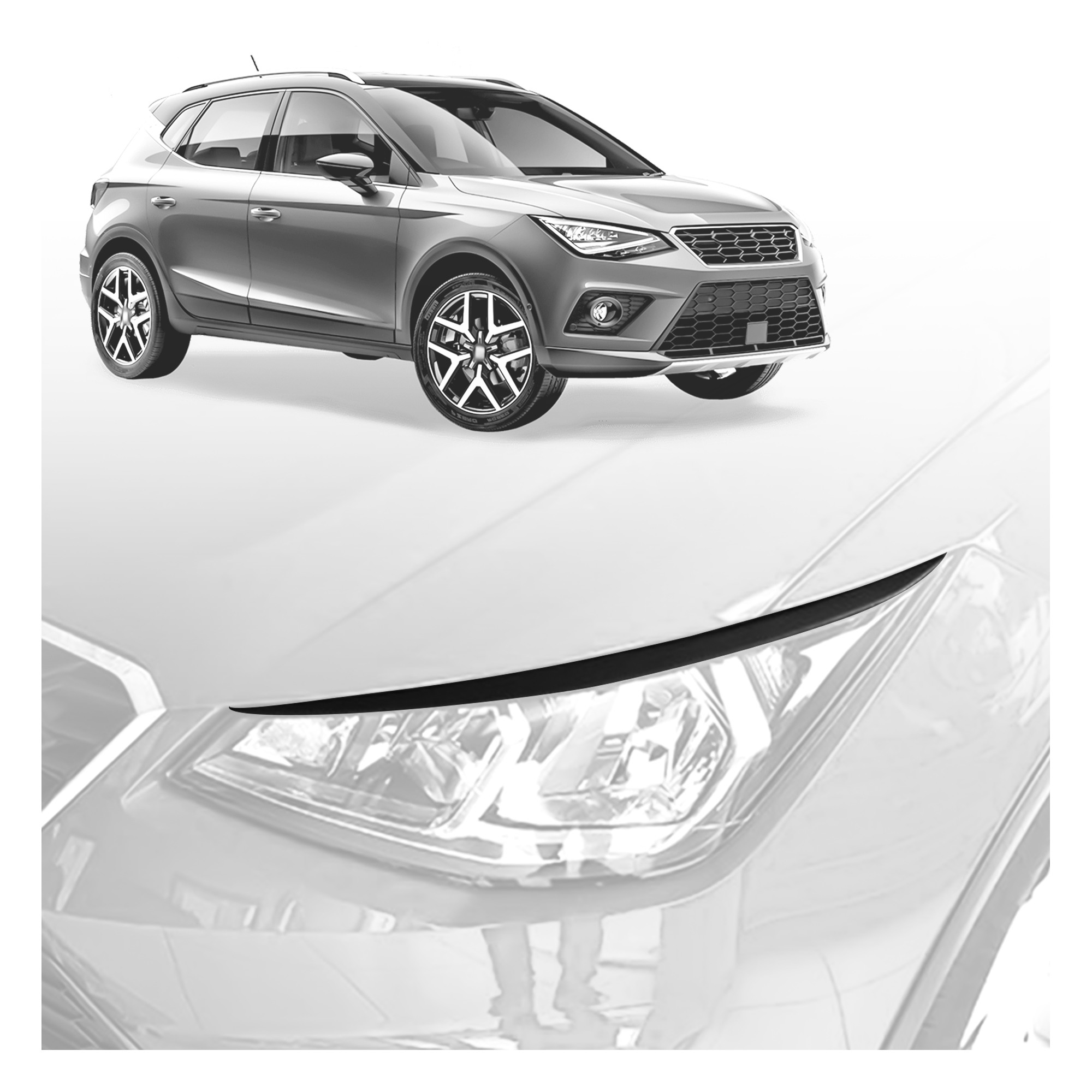 Накладки над спереду рефлектори до SEAT АРОНА I KJ 2017-